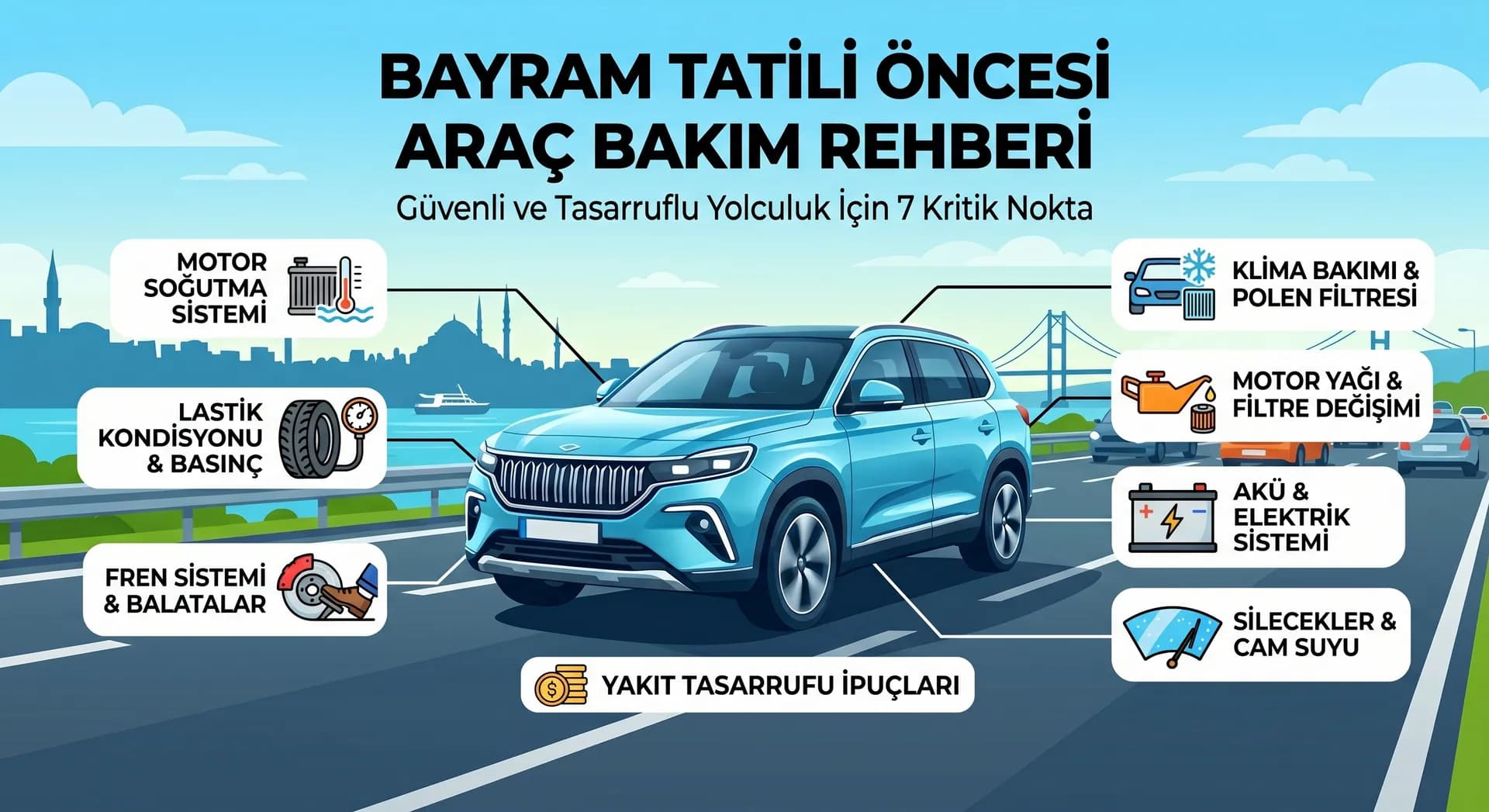 Bayram Tatili Öncesi Uzun Yol Hazırlığı: 7 Kritik Bakım ve Tasarruf İpucu