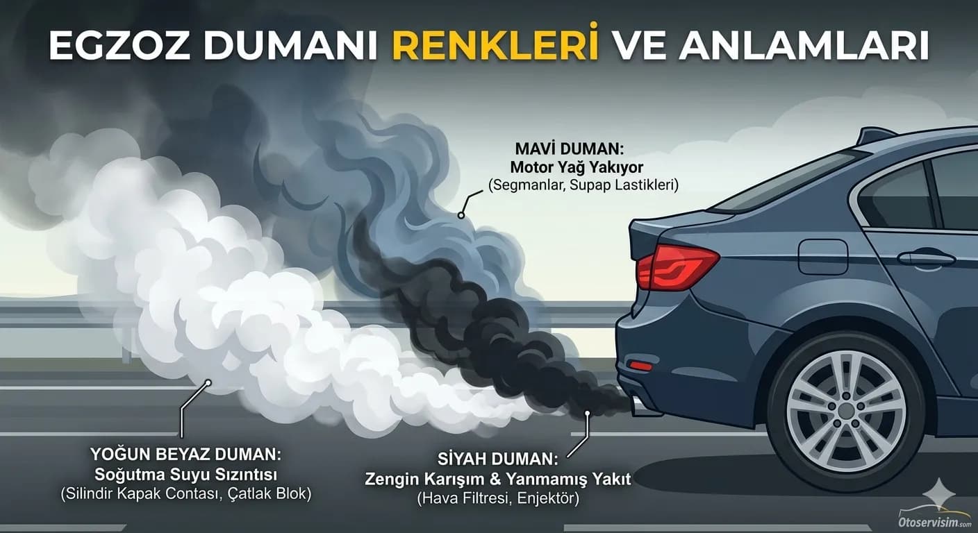 Egzoz Dumanı Renkleri ve Anlamları: Motorunuz Size Ne Anlatıyor?