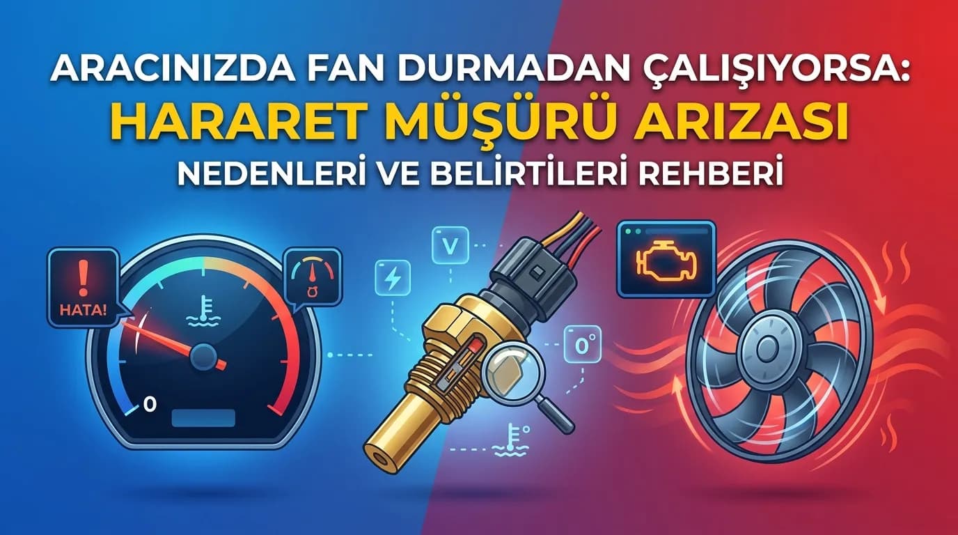Hararet Müşürü (Sensörü) Arızası Nasıl Anlaşılır? Fanın Durmadan Çalışması ve Gösterge Sorunları