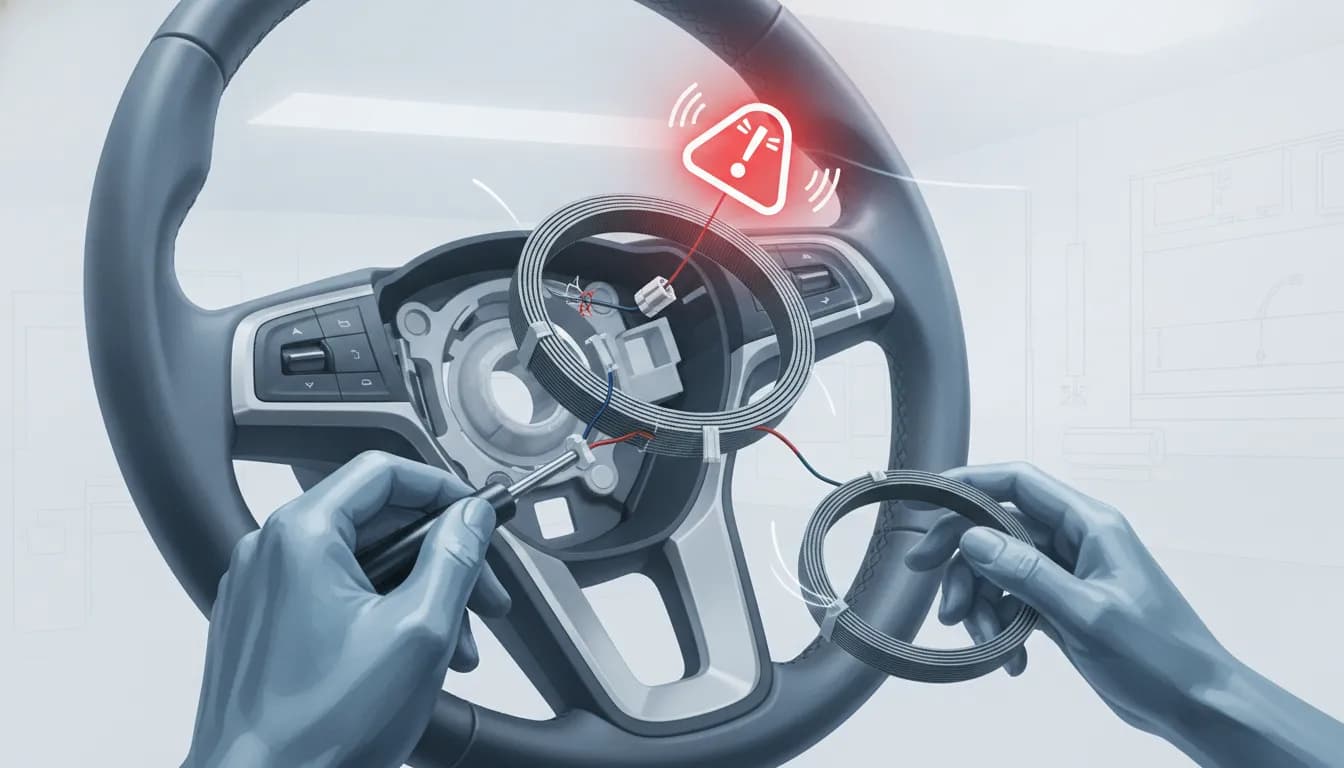 Direksiyonu Çevirirken Korna Çalmıyor ve Airbag Lambası Yanıyor: Direksiyon Zembereği (Sargısı) Arızası ve Tamiri